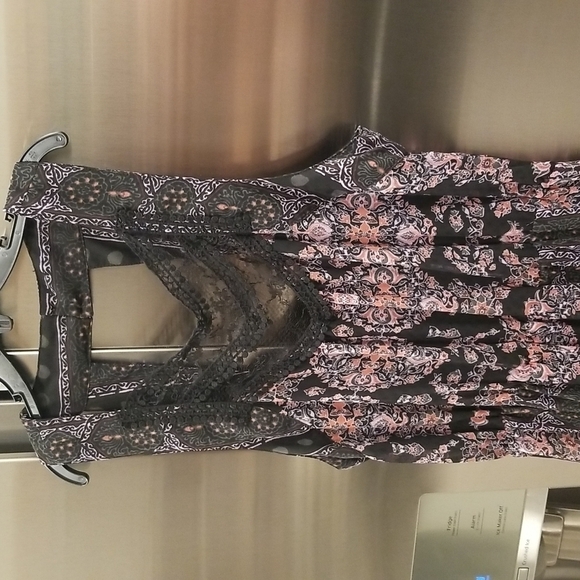 💕FREE PEOPLE💕 Moroccan Printed Maxi Dress ~ Boho Chic Festival Size 6 - Picture 11 of 16